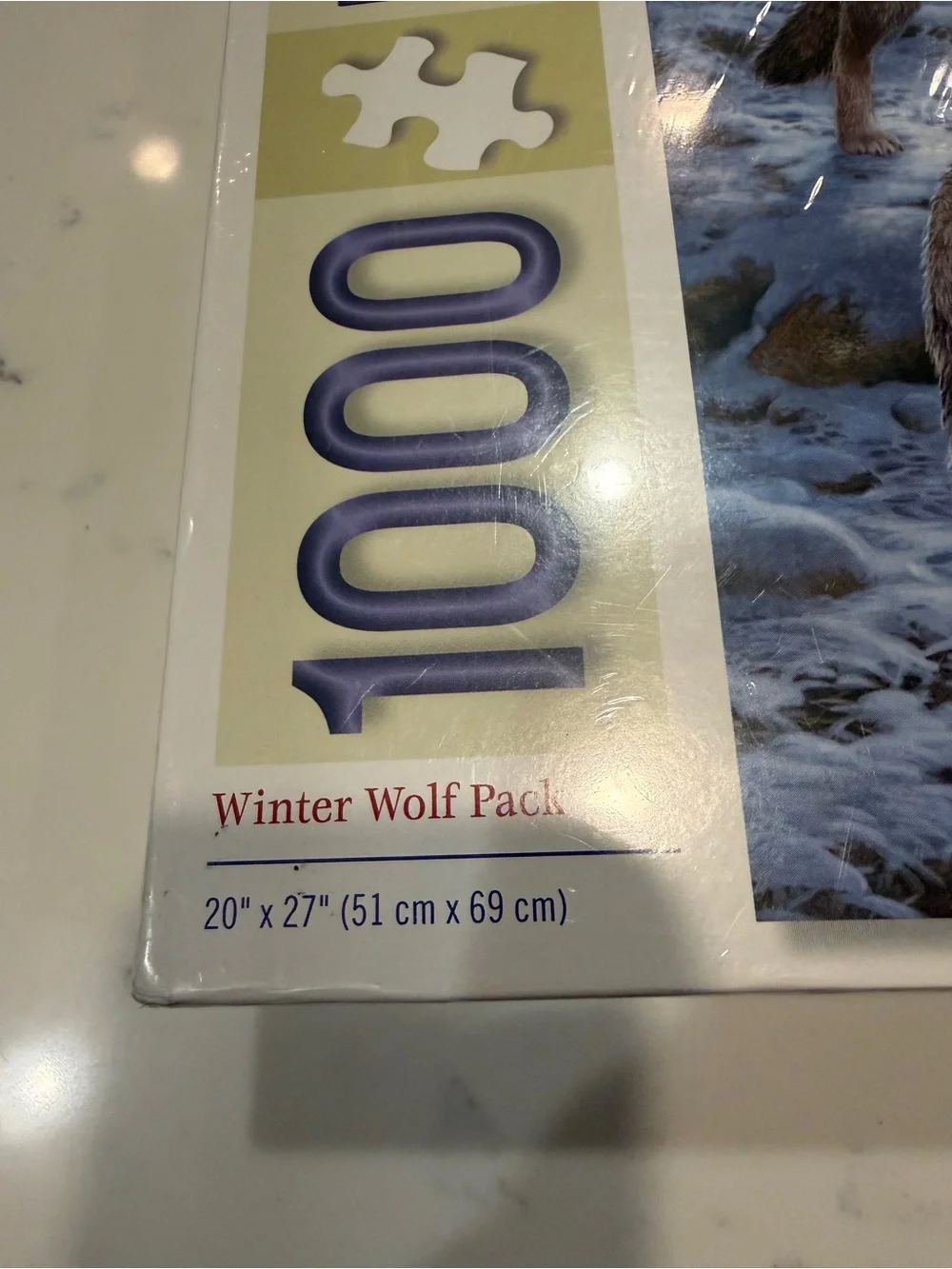 Bits and Pieces Winter Wolf Pack 1000 Piece Jigsaw Puzzle NEW Sealed Wildlife